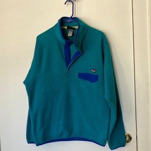 Patagonia Synchilla men’s size medium royal blue and teal vintage